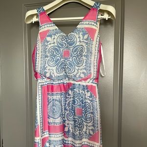 Vineyard vines silk maxi summer dress size 0